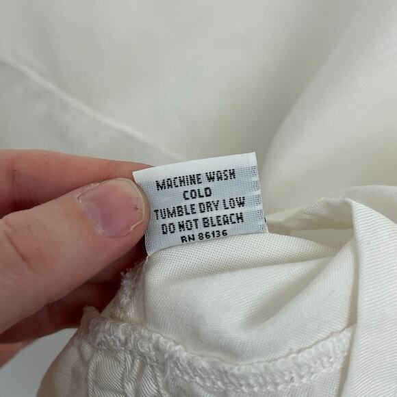 Bryn Walker Boxy Cropped Tencel Lagenlook Oversized Basic Lightweight Top Small - Picture 8 of 9